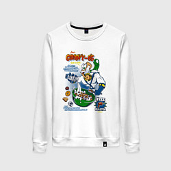 Женский свитшот Червяк Джим