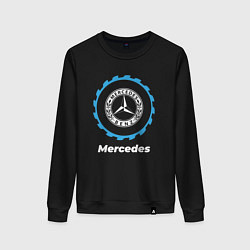 Свитшот хлопковый женский Mercedes в стиле Top Gear, цвет: черный