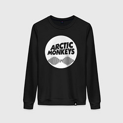 Свитшот хлопковый женский Arctic Monkeys rock, цвет: черный