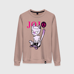 Свитшот хлопковый женский Killer Queen - joke, цвет: пыльно-розовый