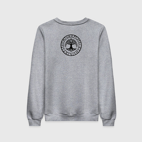 Женский свитшот Собака Ver thik, her ek kom / Меланж – фото 2