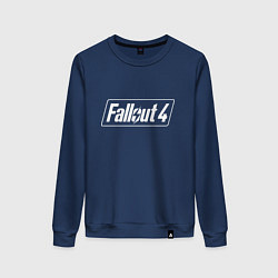 Свитшот хлопковый женский Fallout 4 - computer game - action, цвет: тёмно-синий