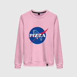 Свитшот хлопковый женский Nasa - pizza, цвет: светло-розовый