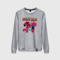 Свитшот хлопковый женский Project Playtime Boxy Boo, цвет: меланж