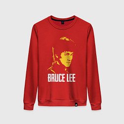 Свитшот хлопковый женский Bruce Lee warrior, цвет: красный