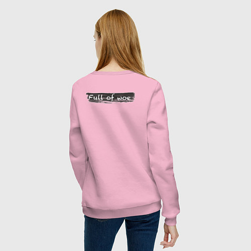Женский свитшот Full of woe Adams / Светло-розовый – фото 4