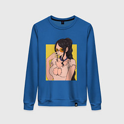 Свитшот хлопковый женский Нико Робин - One Piece, цвет: синий