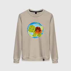 Женский свитшот Мультяшная черепаха