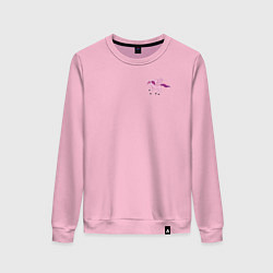 Женский свитшот Розовый пегас-единорог