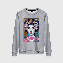 Женский свитшот Гейша поп-арт