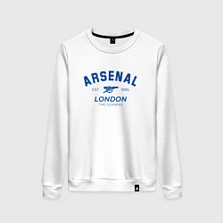 Свитшот хлопковый женский Arsenal london the gunners, цвет: белый
