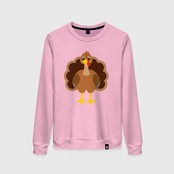 Женский свитшот Turkey bird