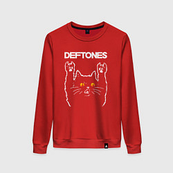 Женский свитшот Deftones rock cat