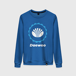 Свитшот хлопковый женский Daewoo в стиле Top Gear, цвет: синий