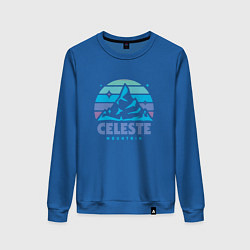 Свитшот хлопковый женский Celeste mountain, цвет: синий