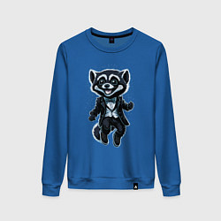 Женский свитшот Счастливый енот