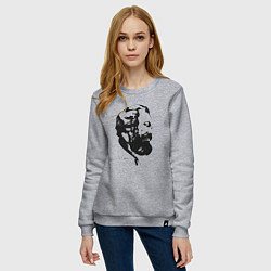 Свитшот хлопковый женский Karl Marx, цвет: меланж — фото 2