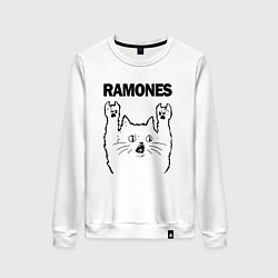 Женский свитшот Ramones - rock cat