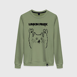 Женский свитшот Linkin Park - rock cat