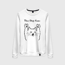 Женский свитшот Three Days Grace - rock cat