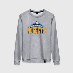 Свитшот хлопковый женский Denver Nuggets, цвет: меланж