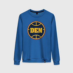 Свитшот хлопковый женский Den basketball, цвет: синий