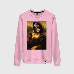 Свитшот хлопковый женский Мона Марла, цвет: светло-розовый