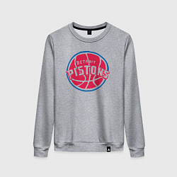 Свитшот хлопковый женский Detroit Pistons, цвет: меланж