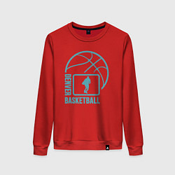 Свитшот хлопковый женский Denver basket, цвет: красный