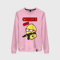 Женский свитшот Chicken machine gun