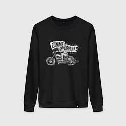 Женский свитшот Gimme danger - motorcycle - motto