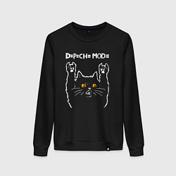 Женский свитшот Depeche Mode rock cat