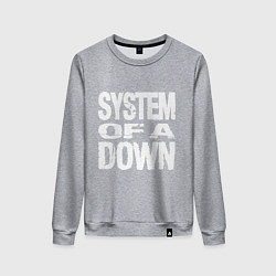 Свитшот хлопковый женский SoD - System of a Down, цвет: меланж