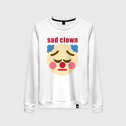 Женский свитшот Sad clown