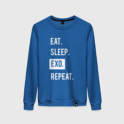 Женский свитшот Eat Sleep EXO Repeat