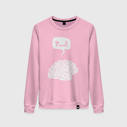 Свитшот хлопковый женский Штурм мозга, цвет: светло-розовый