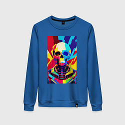 Женский свитшот Pop art skull