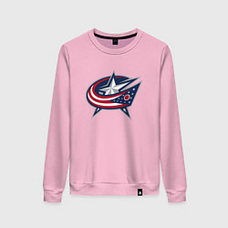 Женский свитшот Columbus blue jackets - hockey team - emblem