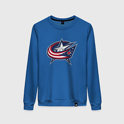 Женский свитшот Columbus blue jackets - hockey team - emblem