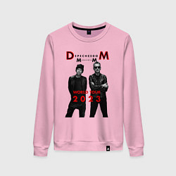 Свитшот хлопковый женский Depeche Mode - Memento Mori, цвет: светло-розовый