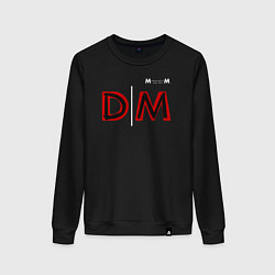 Свитшот хлопковый женский Depeche Mode 2023 Memento Mori Logo 08, цвет: черный