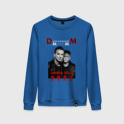 Свитшот хлопковый женский Depeche Mode - Memento Mori Dave and Martin, цвет: синий