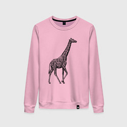 Женский свитшот Жираф гуляет