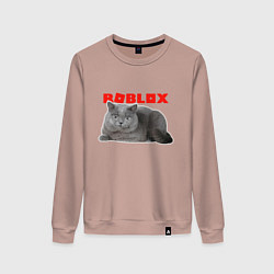 Женский свитшот Кот roblox