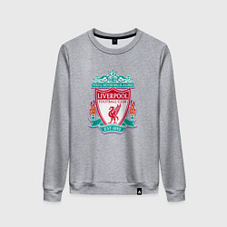 Свитшот хлопковый женский Liverpool fc sport collection, цвет: меланж