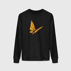 Свитшот хлопковый женский Monarch solutions butterfly, цвет: черный