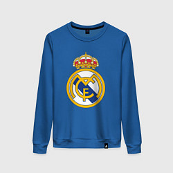 Свитшот хлопковый женский Real madrid fc sport, цвет: синий