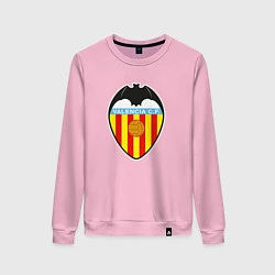 Свитшот хлопковый женский Valencia fc sport, цвет: светло-розовый