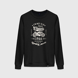 Свитшот хлопковый женский Классика 1966, цвет: черный