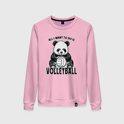 Женский свитшот Panda volleyball